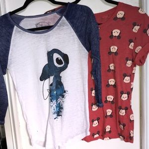 2 Disney shirts